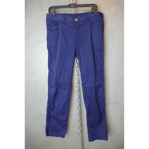 Brioni Chamonix Comfort Fit Trousers Mens Size 36 Blue Cotton Blend Pants‎